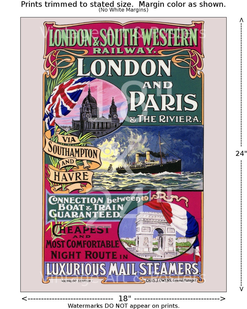 Antiquitäten & Kunst Vintage Poster Waterloo Station Advert 1948 London
