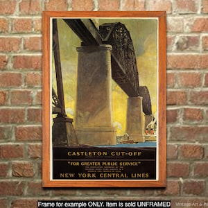 Travel Poster: &quot;Castleton Cutoff - New York Central Railroad&quot;