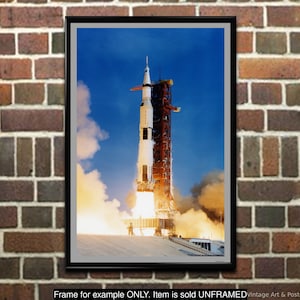 Apollo 11 Saturn V Launch Photo, AP11-KSC-69PC-442, Poster, Print, Wall Art for home or office decor