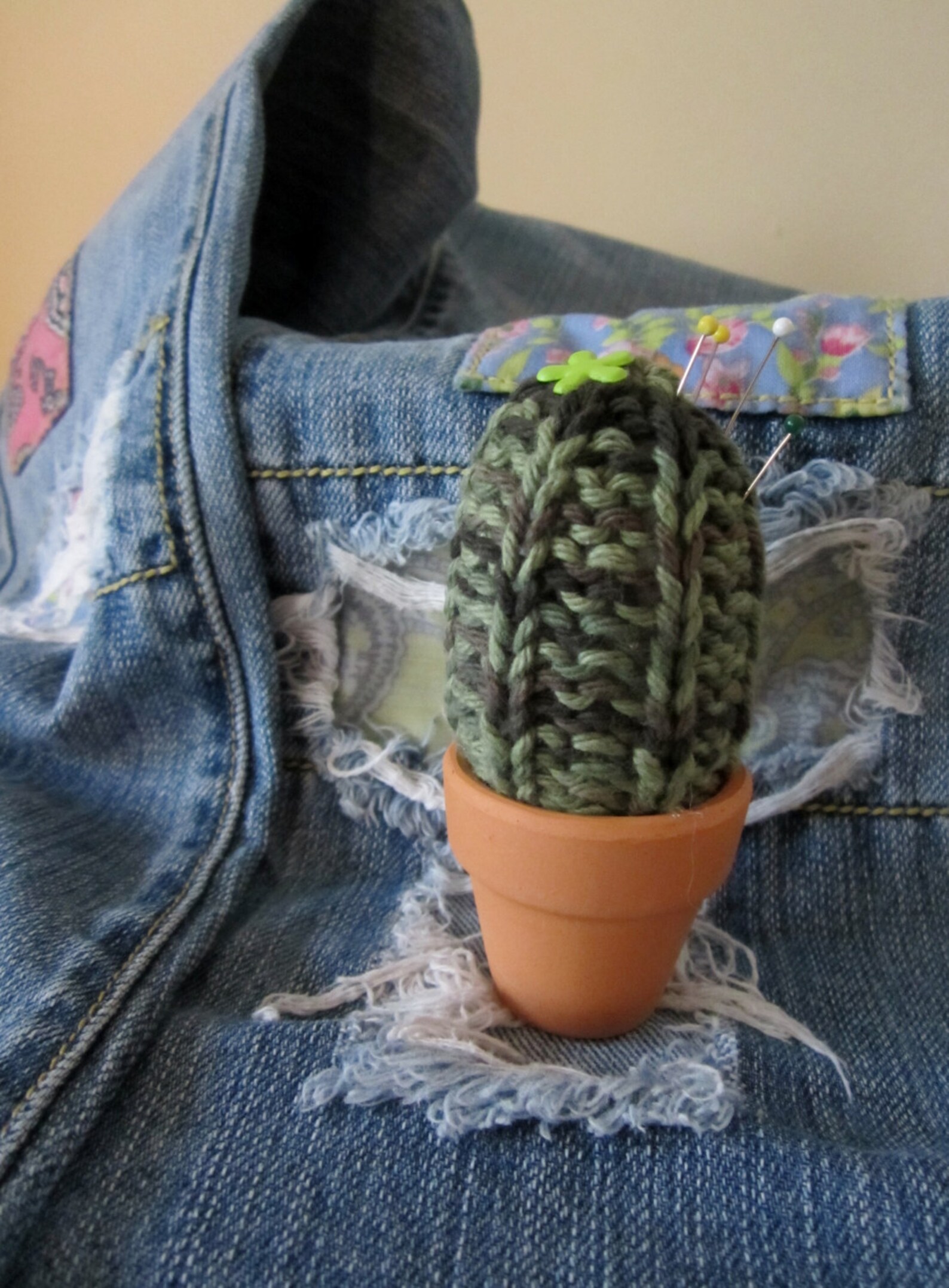 Cactus Pin Cushions Handknitted Etsy