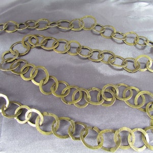 Tunisian Necklace Rhiana Golden Copper, Antique Ethnic Jewelry Tunisia