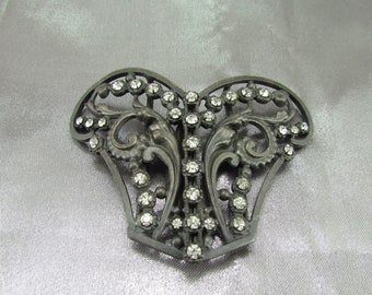 Antique Belt Buckle Art Nouveau Belt Buckle