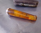 Antique French Amber Cigarette Holder, Antique Amber, Vermeil, Silver Gilt