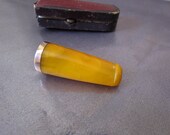 Antique Small French Amber Cigarette Holder, Antique Amber, Vermeil, 800 Silver Gilt