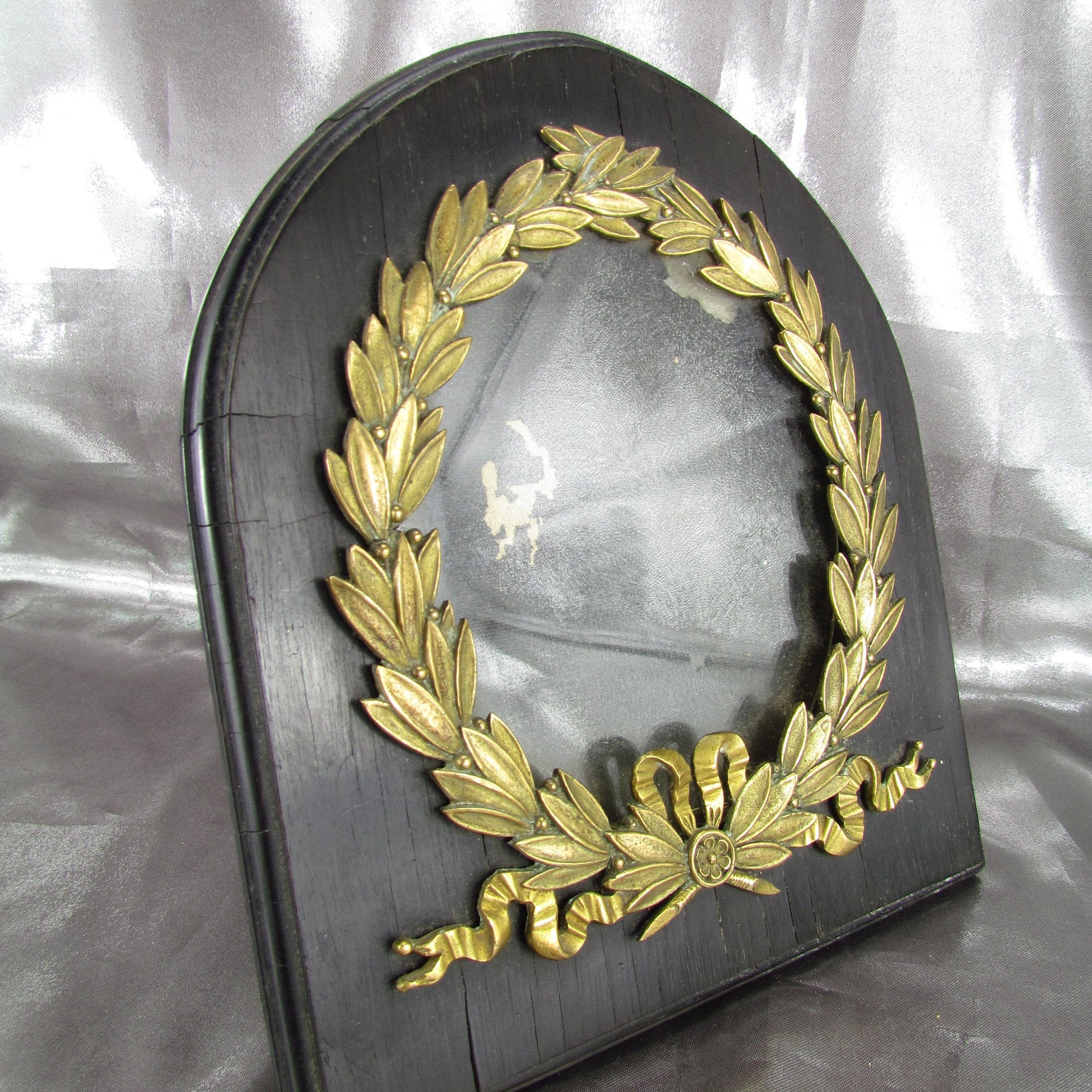 Ancien Cadre Photo Xixème Style Empire, Bronze Ancien Français