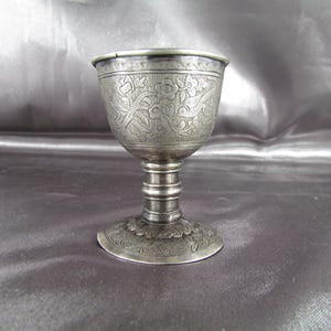 Egg Cup, Antique Chinese Solid Silver Egg Cup, Antique Asian Egg Cup