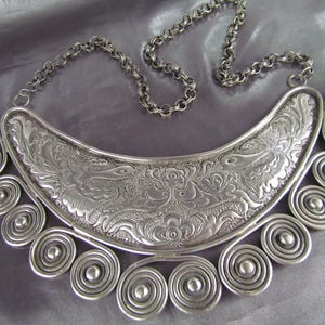 Antique Chinese Necklace, Miao Hmong Culture, Vintage South China Bib Necklace