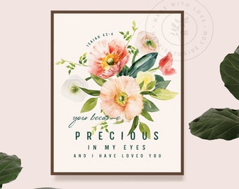 Precious In My Eyes : Vintage Botanicals - Printable Download - JW Art - JW Gifts
