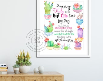 Pioneering is the Best Life Ever- Printable Download - jw ministry - best life ever - jw print  - jw pioneer gifts jw pioneer