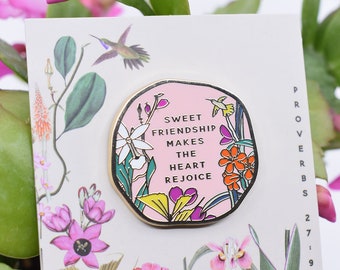 Sweet Friendship Enamel Pin : JW Gift Ideas, Pioneer Gift, Small Gifts