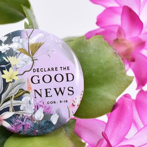 5 Pack, Declare the Good News Buttons, JW Gift Shop, HappierToGive, 2024 Convention Gifts, Pins