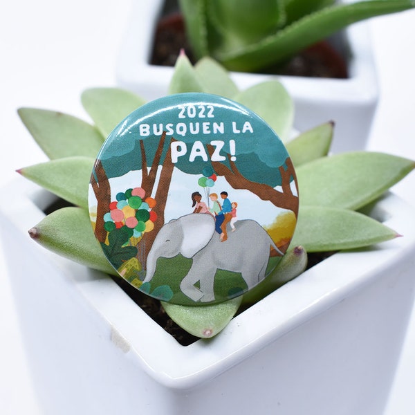 5 Pack, 2022 Busquen La Paz Buttons, JW Gift Shop, HappierToGive, Convention Gifts, Kid's Pins