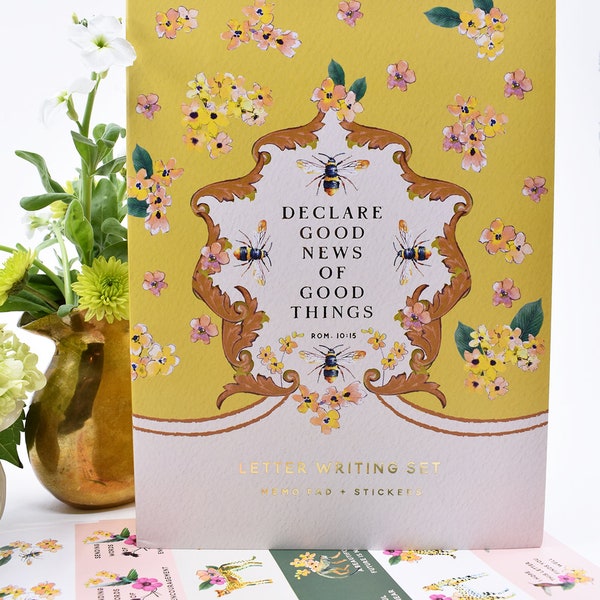 Letter Writing Memo Pad and Sticker Pack - JW Ministry Supplies - JW Gift Ideas - JW Pioneer Gifts