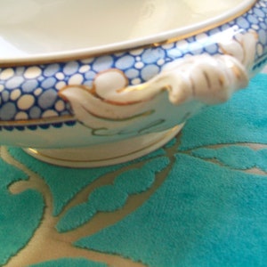 Antike W Hulme, North Road, Zuverlässig, Burslem, England &#39;Pebbles&#39; Design Terrine