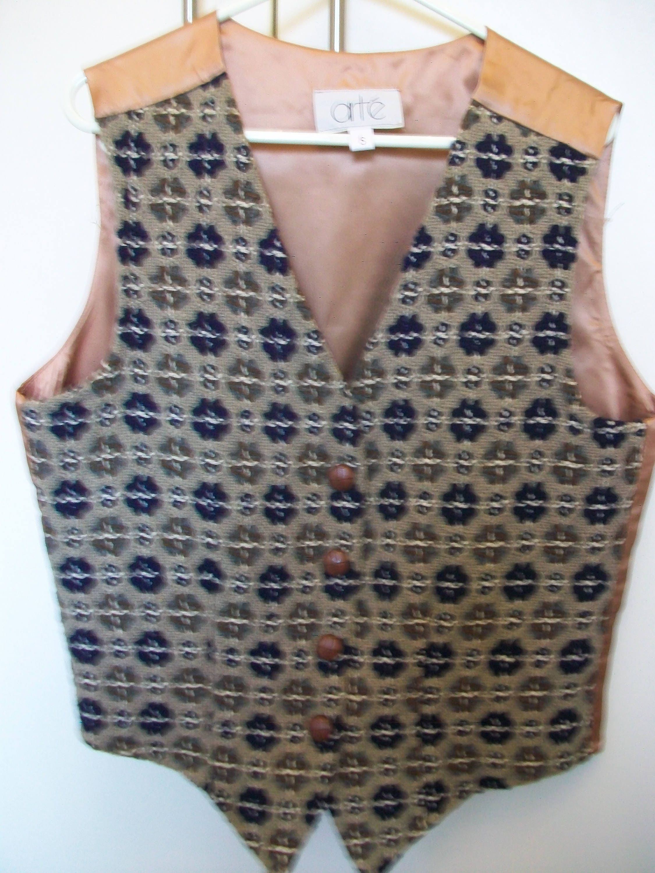 Image of 1980S Men's | Unisex Waistocat, Arte, Excellent Condition - Worn Twice