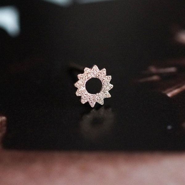 SUN, tiny stud earrings, sun earrings, druzy stud earrings, minimal earrings, mix and match earrings, fun gifts, weather earring, gift