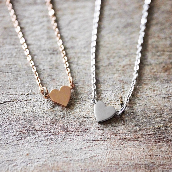 Heart Necklace, Dainty Long Necklace, Birthday Gift For Mom, Valentine's Day, Anniversary Gift, Love, Cadeau Voor Haar