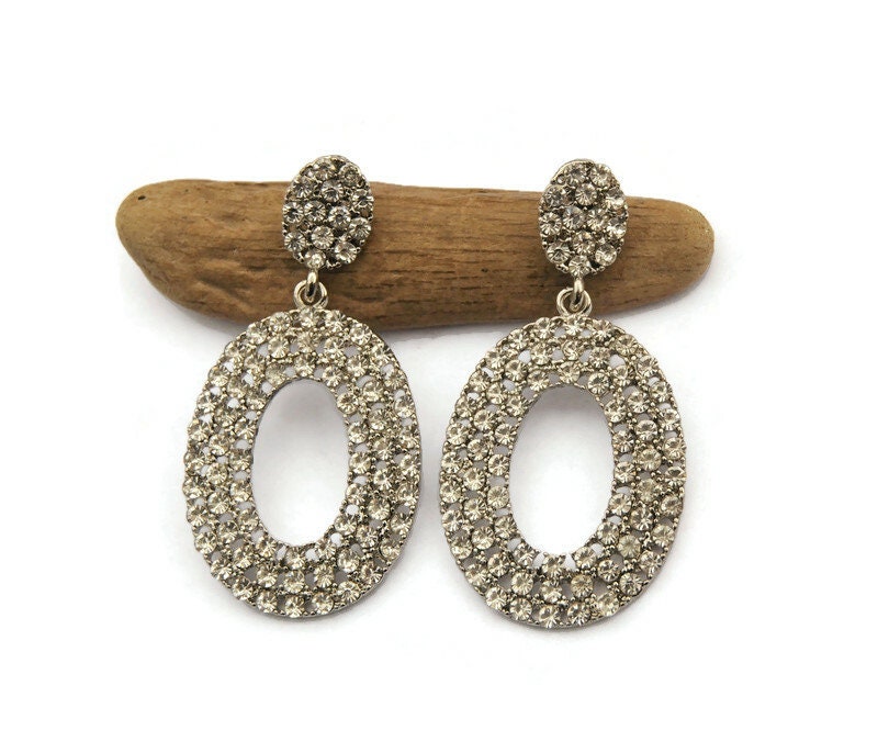 Boucles D'oreilles Clips Lideva Paris - Métal Laiton Strass Rouge Et Or (style Rétro)