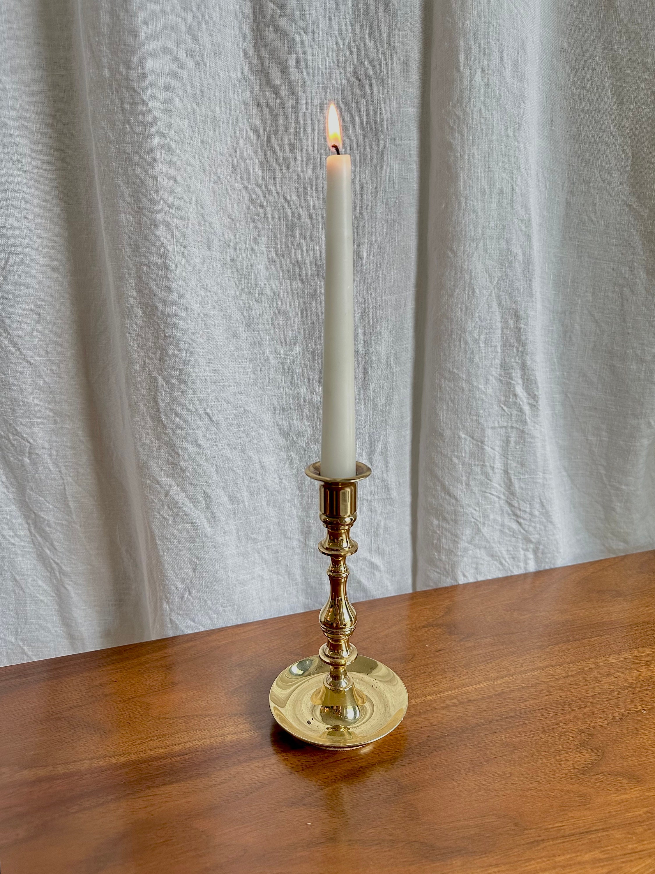 Baldwin Brass Candlestick Vintage Gold Candle Holders MCM Etsy