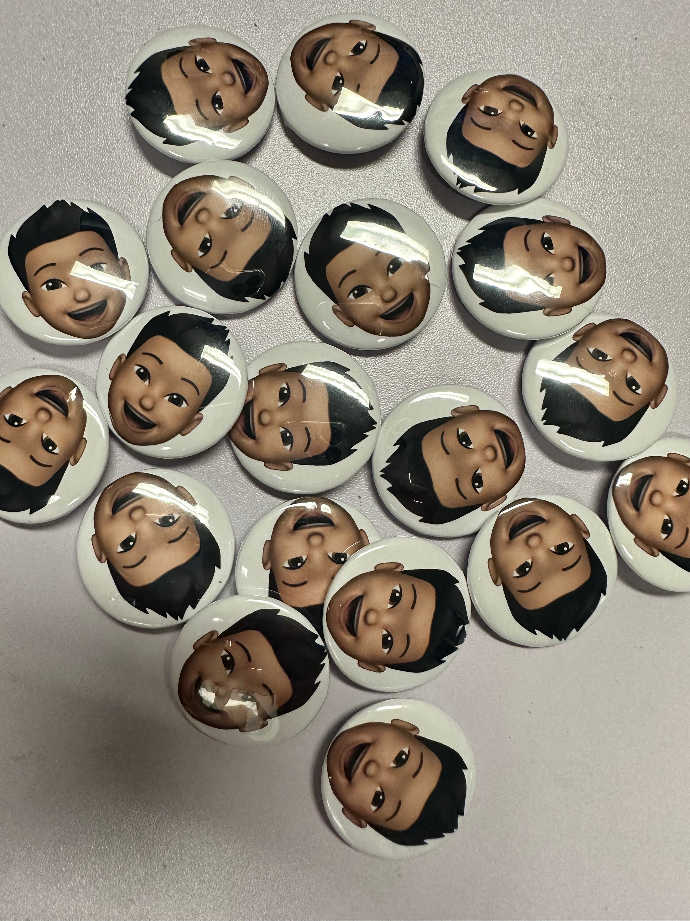 Custom Pin Backs Using One Photo. (set of 6) Sized at 1.25" or 2.25 ...