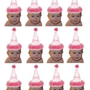 DIY digital druckbare Foto Cupcake Topper Punkt Thema 3