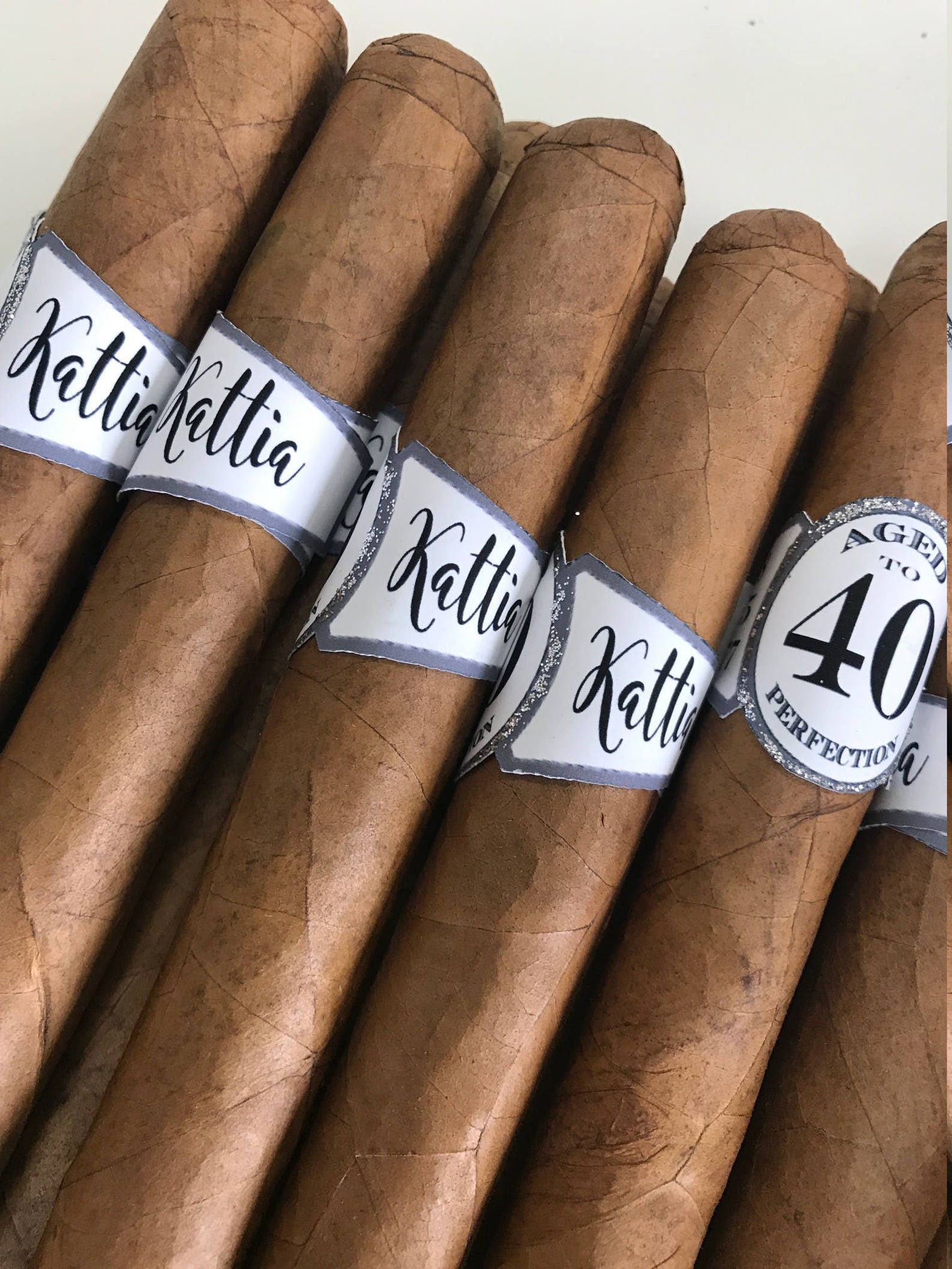 Glittered Personalized Vintage Cigar Wrappers for Birthdays Etsy