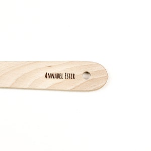 Animal, Dog, Cat, Bunny, Dinosaurus, Wooden spatula with made with laser cut image 6