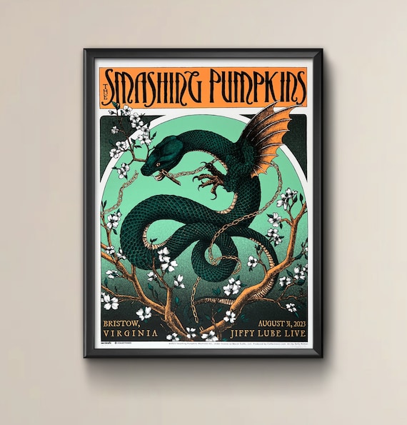 Official Smashing Pumpkins Concert Poster - the World is A Vampire