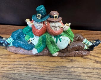 vintage whimsical leprechauns! whimsical shenanigans! luck, Irish