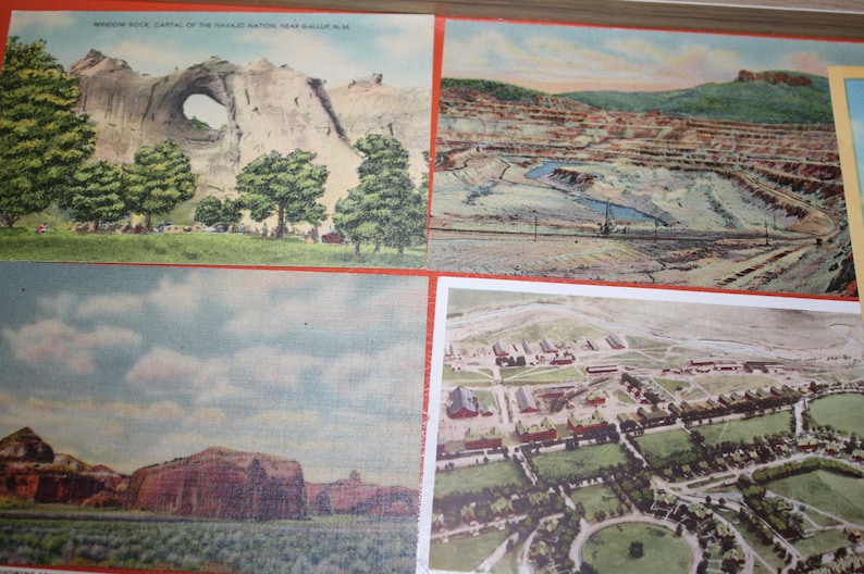eclectic mix unused Lot of 9 vintage postcards