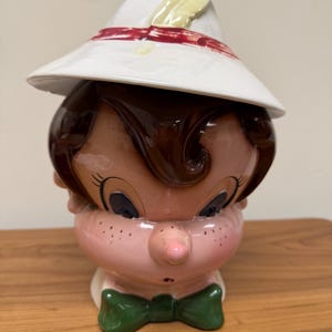 Pinocchio Cookie Jar - Etsy