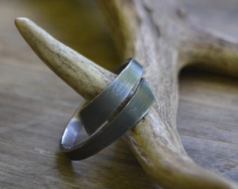 Men ring, sterling ring, simple sterling ring, black ring, oxidized sterling ring, men's sterling ring, black men ring, unisex sterling ring