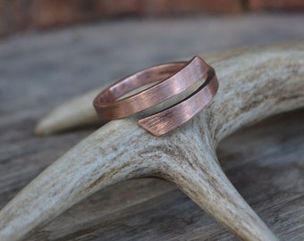 Copper ring, simple copper ring, adjustable copper ring, women's copper ring, men's copper ring, unisex ring, unisex copper ring, boho ring