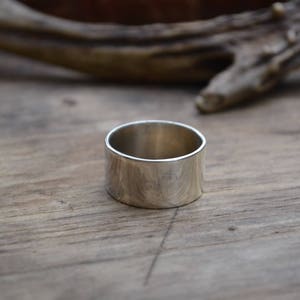 Sterling wide men&#39;s ring band, wide sterling ring band, 12 mm sterling men wide ring band, simple sterling silver wide ring band, wide ring