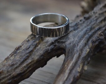 Sterling textured men's ring band, chunky sterling ring band, sterling silver men ring band , textured sterling silver ring band, men ring