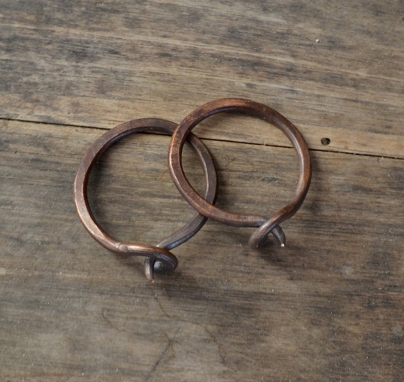 Copper Hoops for Tunnel Plugs Earrings for Tunnels Earrings Etsy