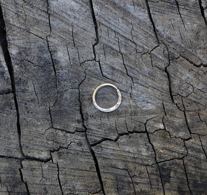 hammered solid gold nose ring textured 14k nose hoop solid gold nose hoop gold nose ring 14 k solid gold nose ring 14k gold nose hoop