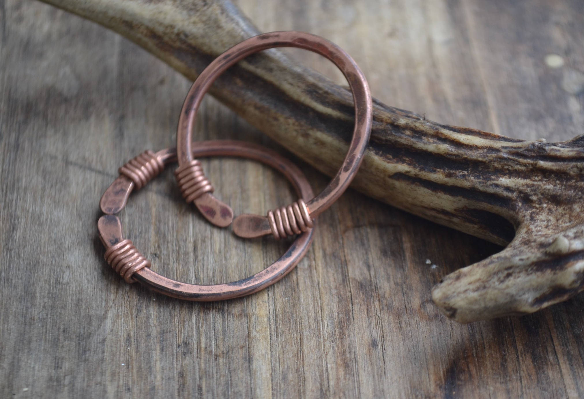 Copper hoops for tunnel plugs earrings for tunnels earrings Etsy