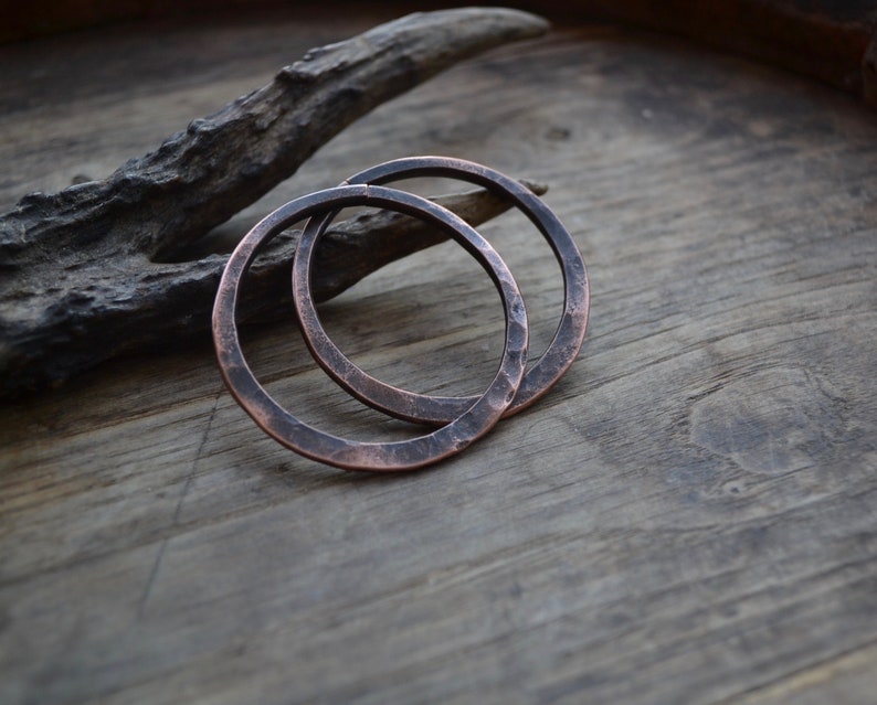 Copper hoops hoops for tunnel copper tunnel hoops 8 gauge Etsy