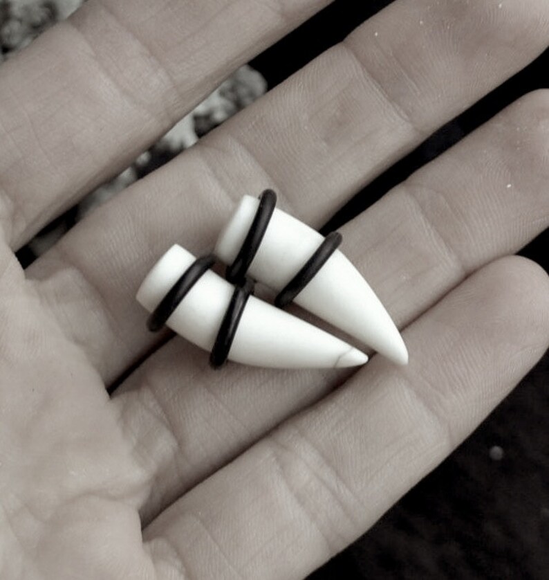 Bone plugs horn ear plugs 8 mm plugs boho ear plugs 5/16 Etsy