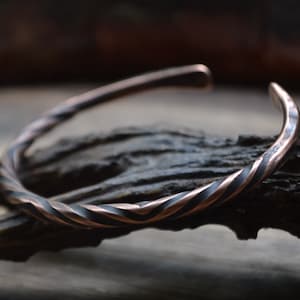 Men&#39;s copper bracelet, simple men&#39;s copper bracelet, torque men bracelet, copper bracelet, torc men copper bracelet, viking copper bracelet