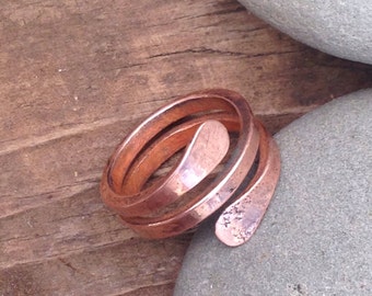 Men copper ring, men's copper ring, men's rustic ring, men's hammered copper ring, recycled copper ring, women's copper ring, recycled ring