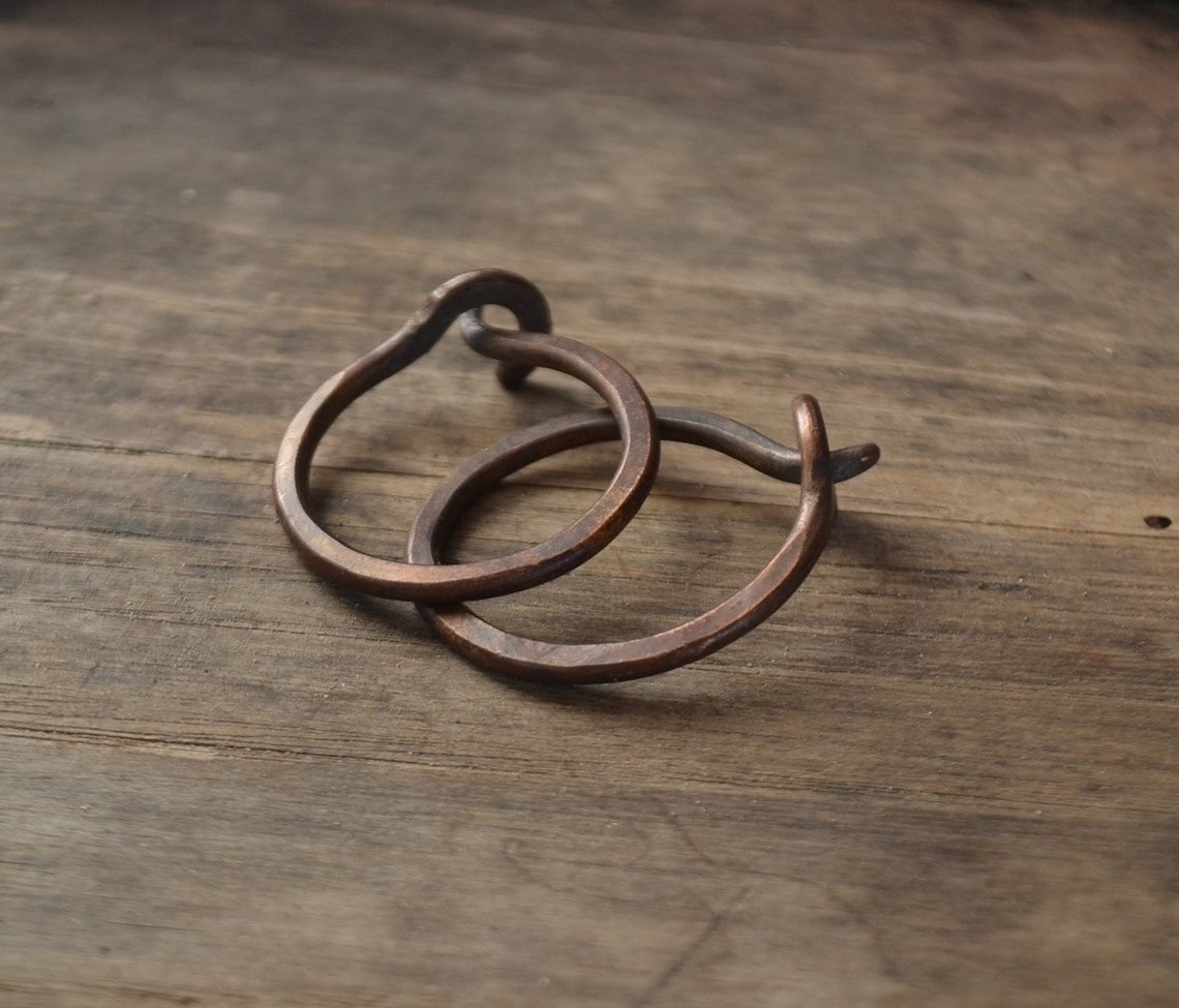 Copper hoops for tunnel plugs earrings for tunnels earrings Etsy