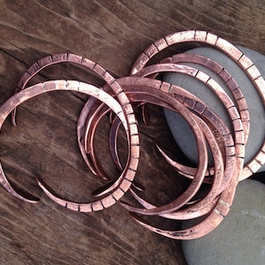 Copper bracelets, custom bracelet, men&#39;s copper bracelet, women&#39;s copper bracelet, copper stacking bangles, stacking bracelets, pure copper