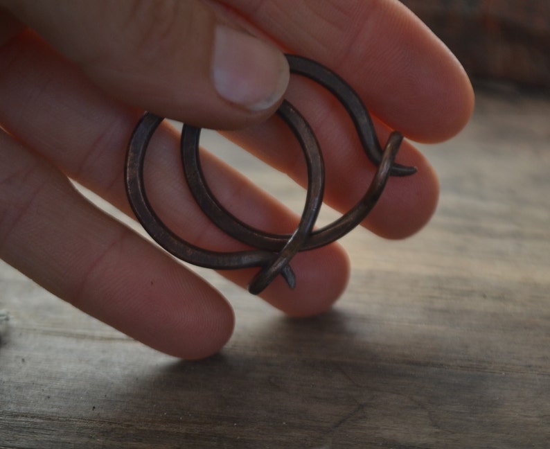 Copper Hoops for Tunnel Plugs Earrings for Tunnels Earrings Etsy