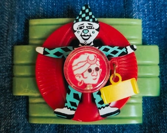 One-of-a-kind Vintage Buckles and Toys Brooch - RETRO!!!