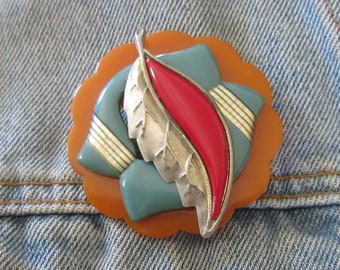 OOAK Brooch Made From Vintage Finds