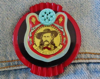 SALE! Original "One-of-a-kind" Wild Bill Hickock Western Brooch
