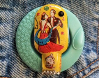Vintage Clicker "I Could Have Danced All Night" Brooch