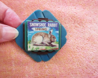 Original Snowshoe Rabbit Lenticular Pin